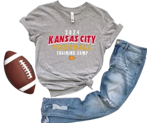 2024 Kansas City Football Training Camp Grey Tee