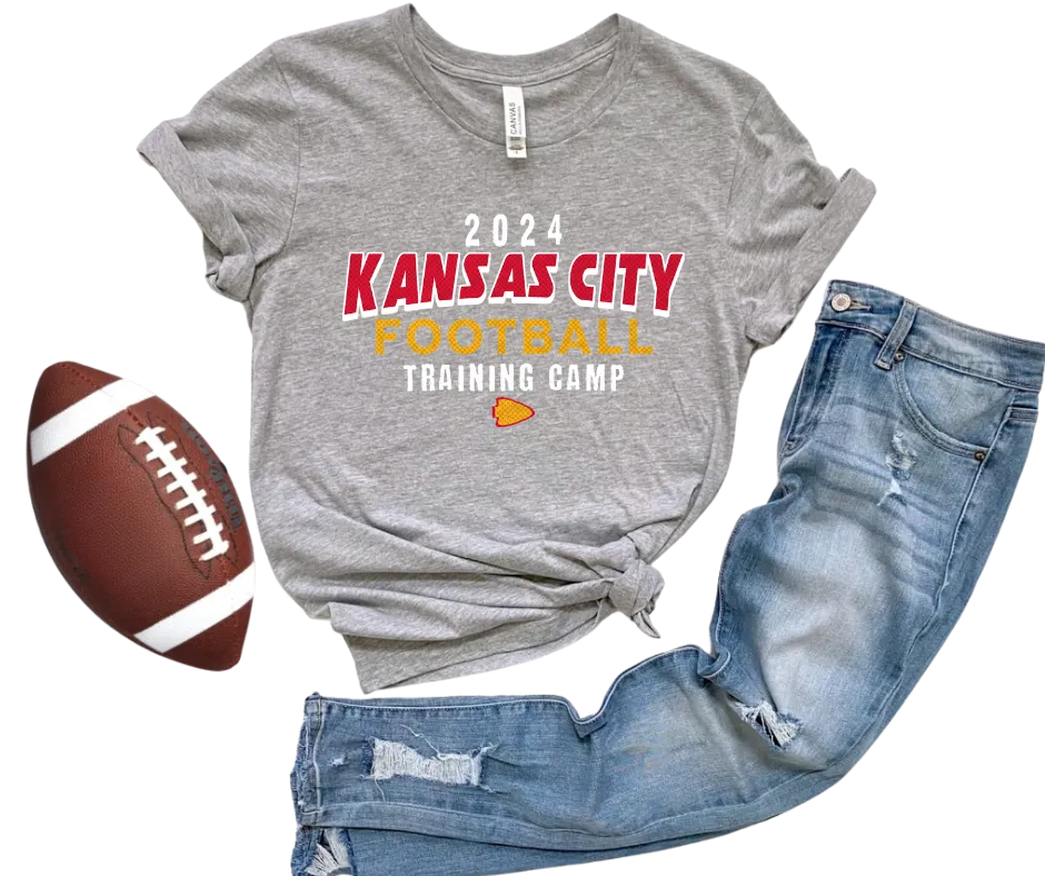 2024 Kansas City Football Training Camp Grey Tee