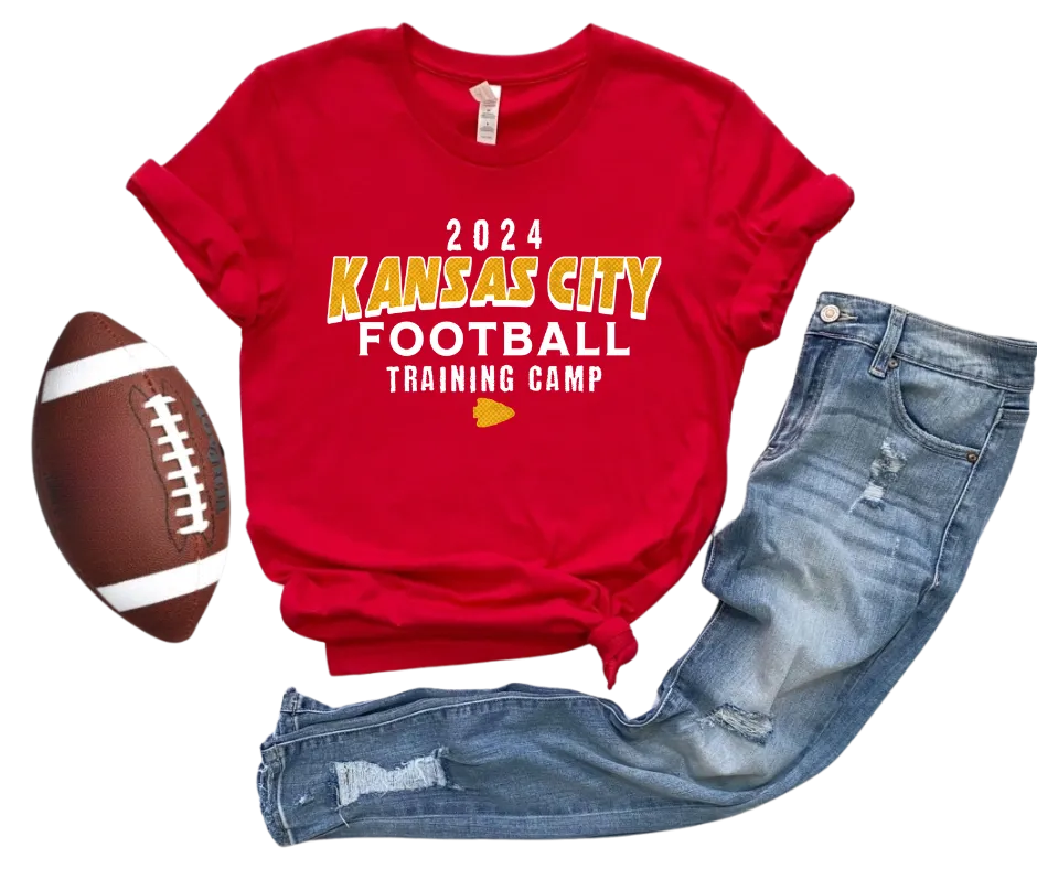 2024 Kansas City Football Training Camp Red Tee