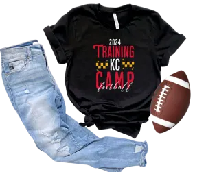 2024 Training KC CAMP Football Black Tee