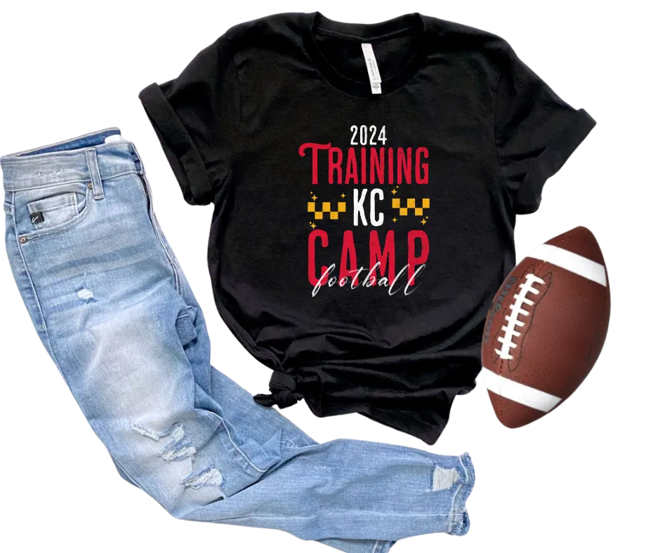 2024 Training KC CAMP Football Black Tee