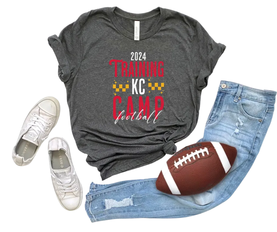 2024 Training KC CAMP Football Grey Tee