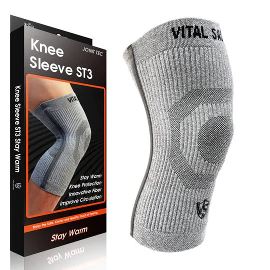 3D KNIT KNEE SLEEVE/BRACE ST3-STAY WARM - SIZE LARGE, RETAILS $50US 