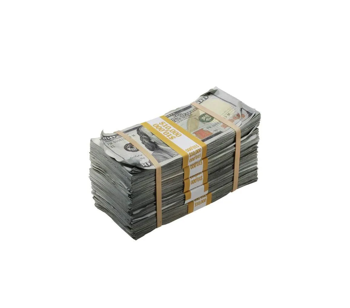 $50,000 Vintage Look Money With Money Bag - Blank Fillers