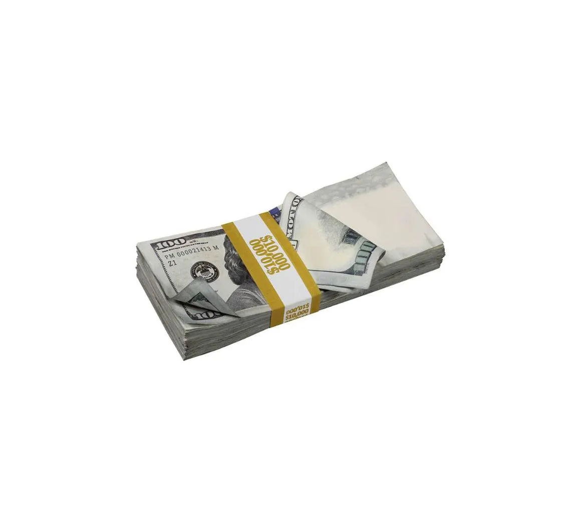 $50,000 Vintage Look Money With Money Bag - Blank Fillers