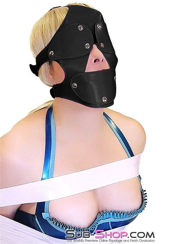8867DL      Bondage Mask Training Set with Blindfold, Ballgag, and Gag Cover
