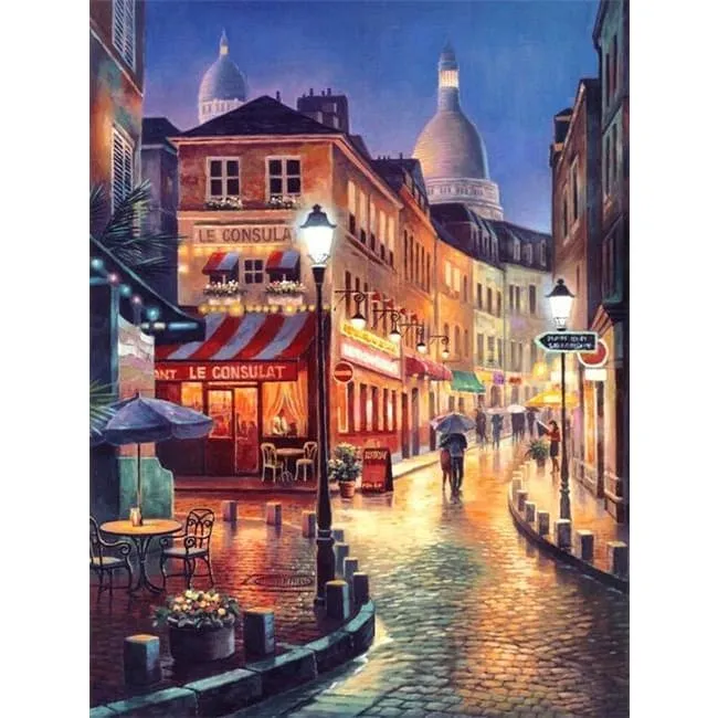 A Walk Down Rue Norvins – Canvastly DIY Paint By Numbers