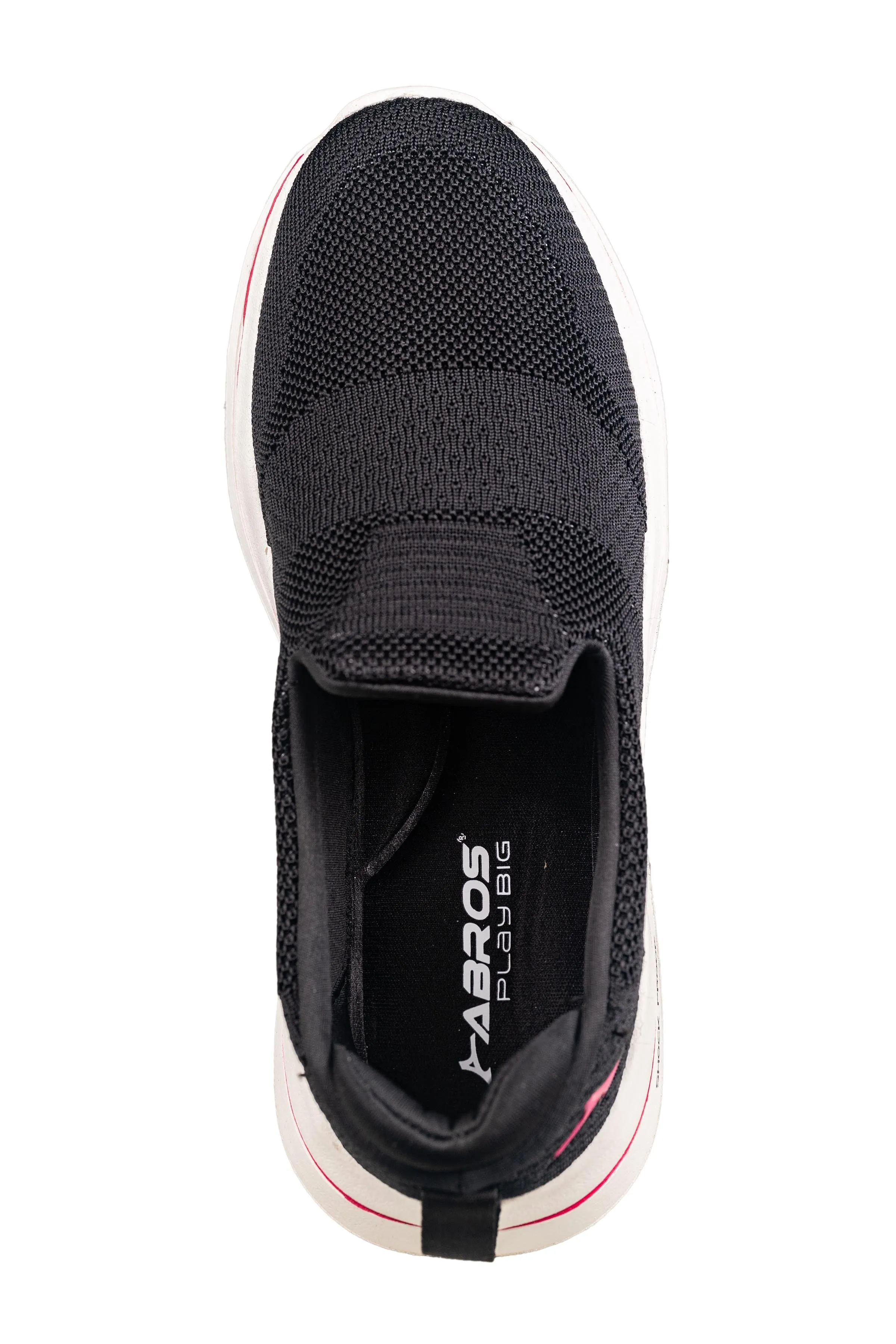 Abros Ladies Black / Fuchsia Sports Shoe (Sports Assl 0119 C)