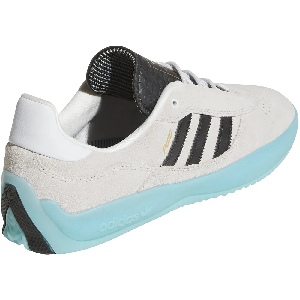 adidas Puig Shoes Crystal White/Core Black/Light Aqua