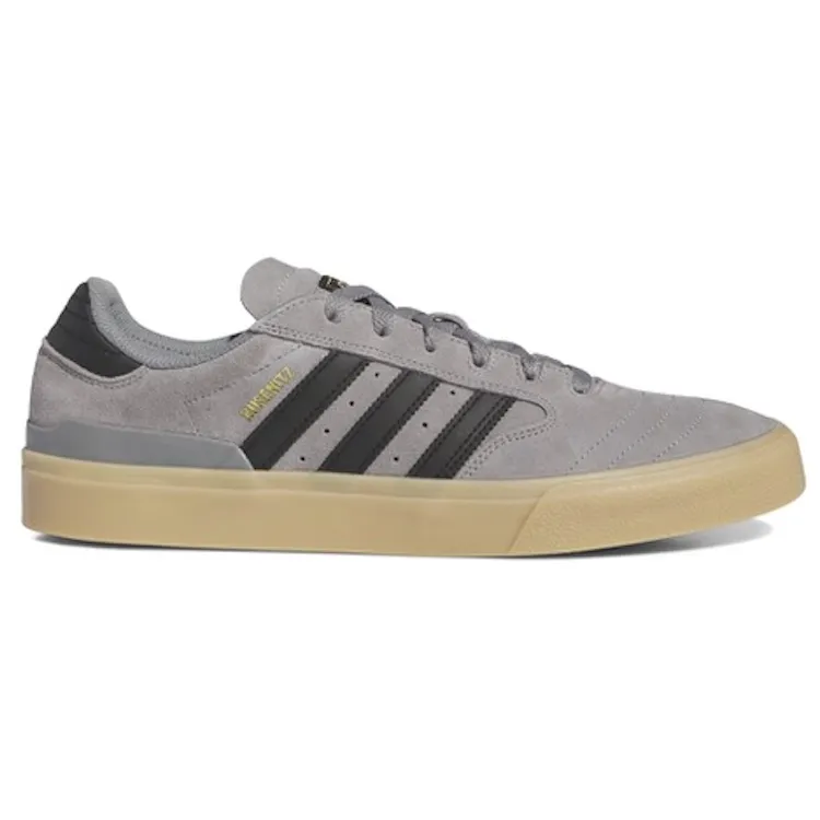 Adidas Skateboarding Busenitz Vulc II Grey Three/Core Black/Gold Metallic Shoes