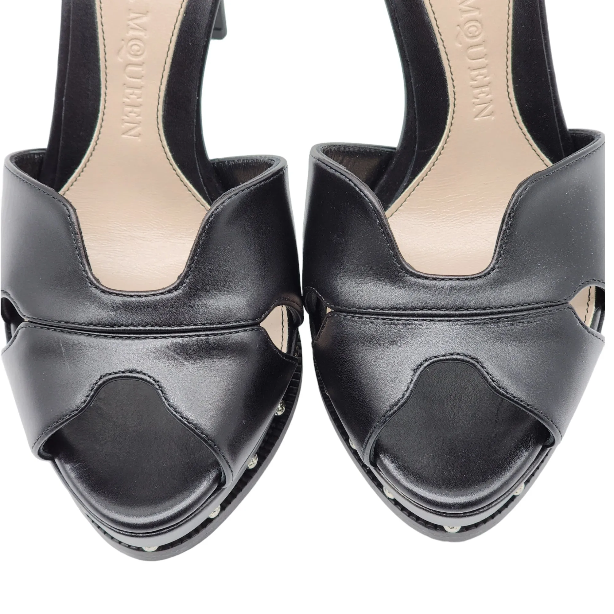 Alexander McQueen Platform Pumps - Leather - Black - 35