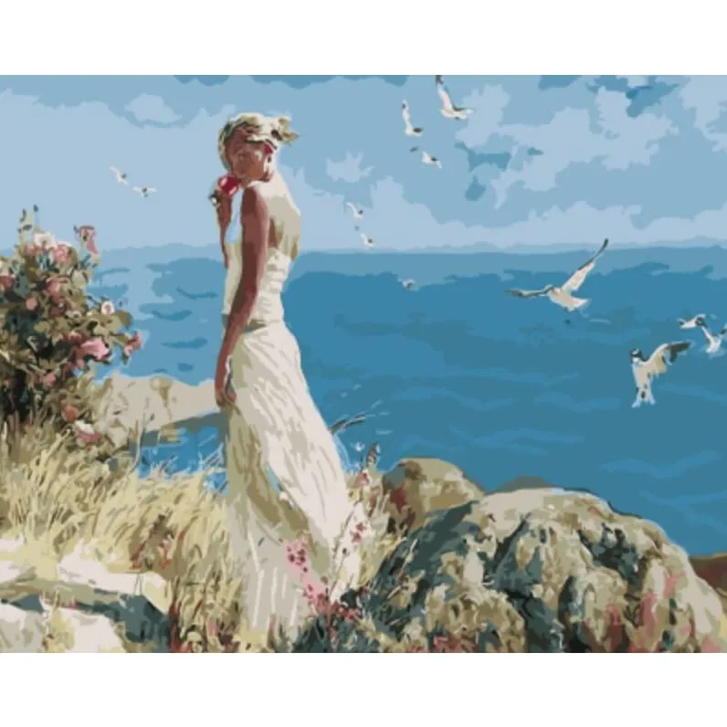 Alone at the Beach – Canvastly DIY Paint By Numbers
