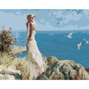Alone at the Beach – Canvastly DIY Paint By Numbers