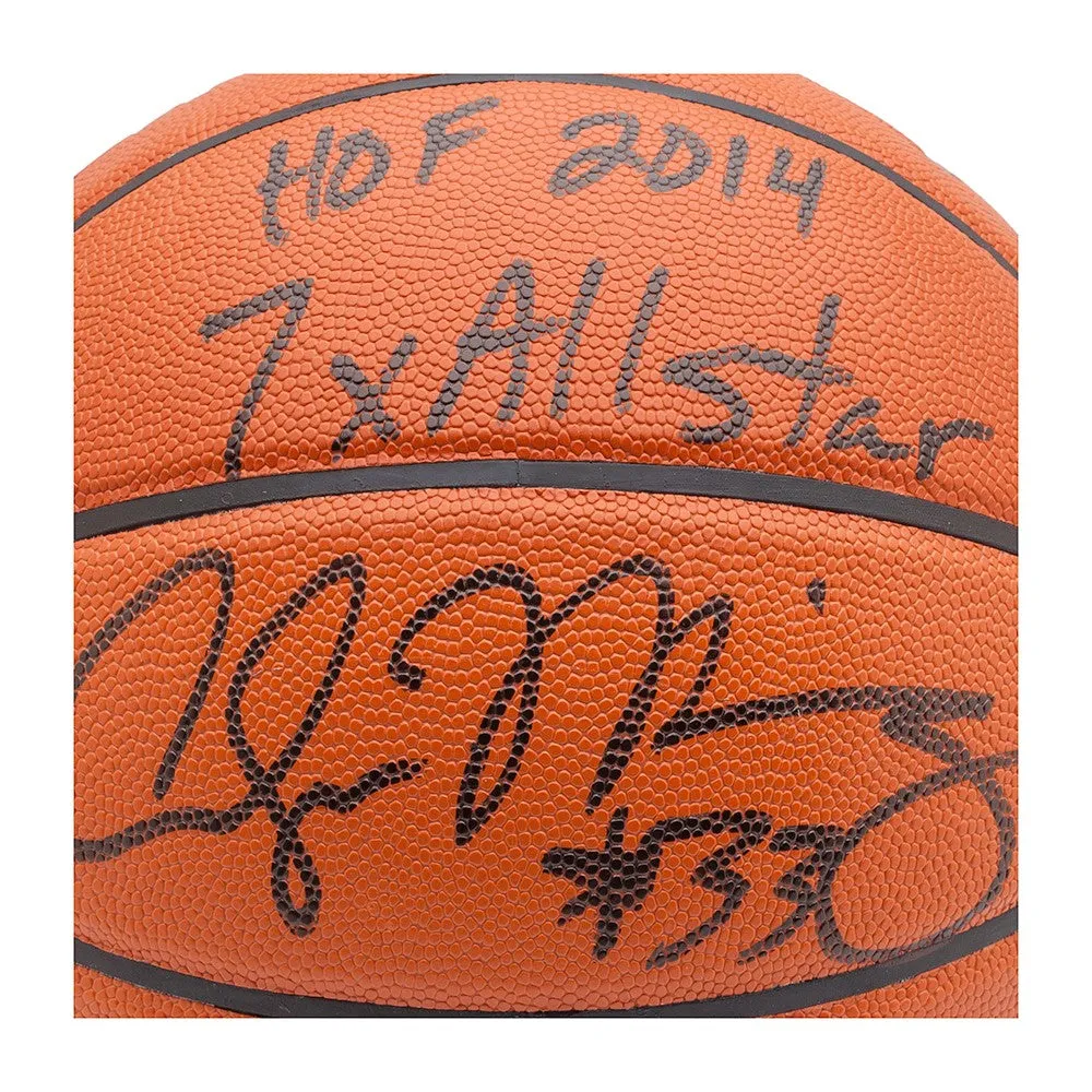 Alonzo Mourning Autographed & Inscribed Replica Basketball