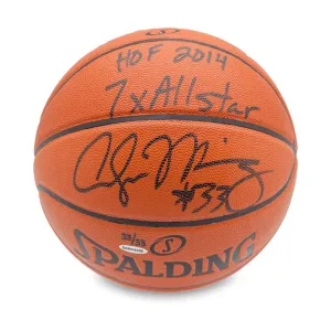 Alonzo Mourning Autographed & Inscribed Replica Basketball