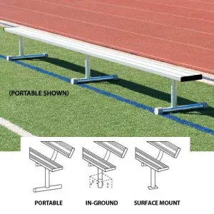Aluminum Player's Bench Without Backrest