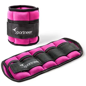 Ankle Weights,0.45-1.8Kg Adjustable Ankle Weights Wrist Straps，0.23-0.9Kg for Each,0.45-1.8Kg for 2 Pack，Ideal for Fitness, Walking, Running, Jogging, Exercise,Gym,Workout,Men&Women,Kids