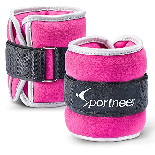 Ankle Weights,0.45-1.8Kg Adjustable Ankle Weights Wrist Straps，0.23-0.9Kg for Each,0.45-1.8Kg for 2 Pack，Ideal for Fitness, Walking, Running, Jogging, Exercise,Gym,Workout,Men&Women,Kids