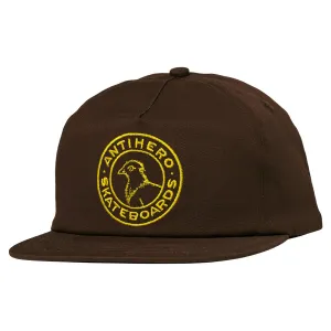 Anti Hero - Basic Pigeon Round Snapback Dark Brown