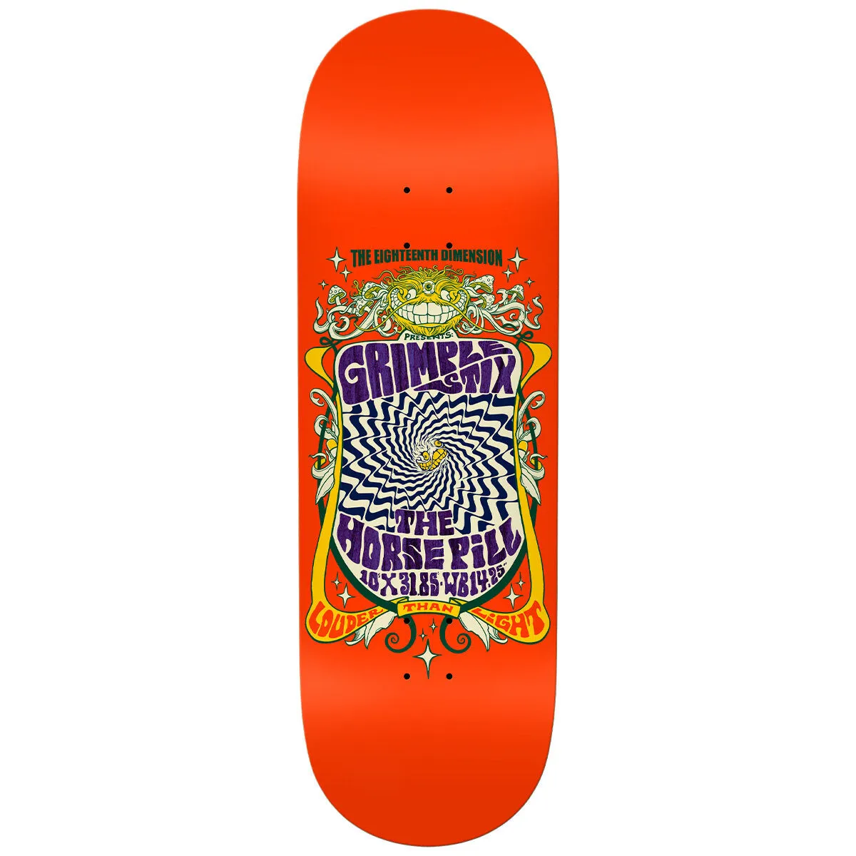 ANTI HERO GRIMPLE STIX TEAM LITHO 10.0" (HORSE PILL SHAPE)