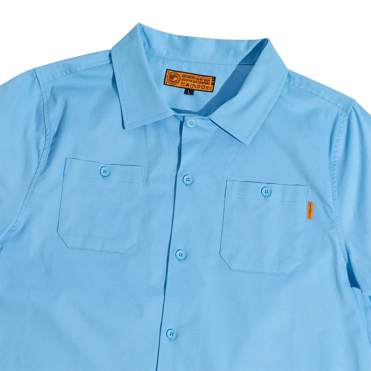 Anti Hero - Hecho Por Skate Work Shirt Light Blue