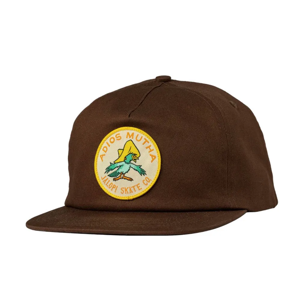 ANTI HERO JALOPI ADIOS MUTHA SNAPBACK CAP - BROWN
