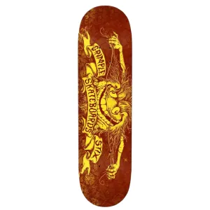 Anti Hero PP Grimplestix Brown/Yellow Skateboard Deck 8.25"