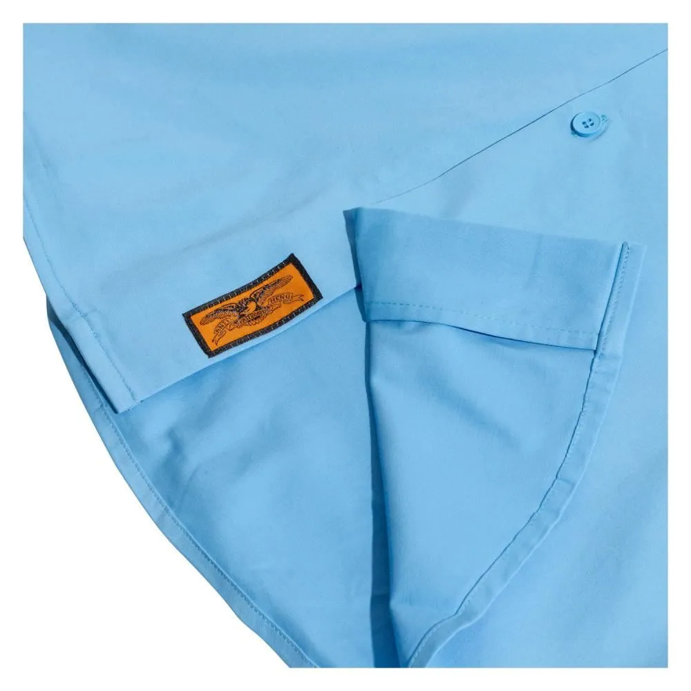 AntiHero Custom Work Shirt Hecho Por Skate - Light Blue