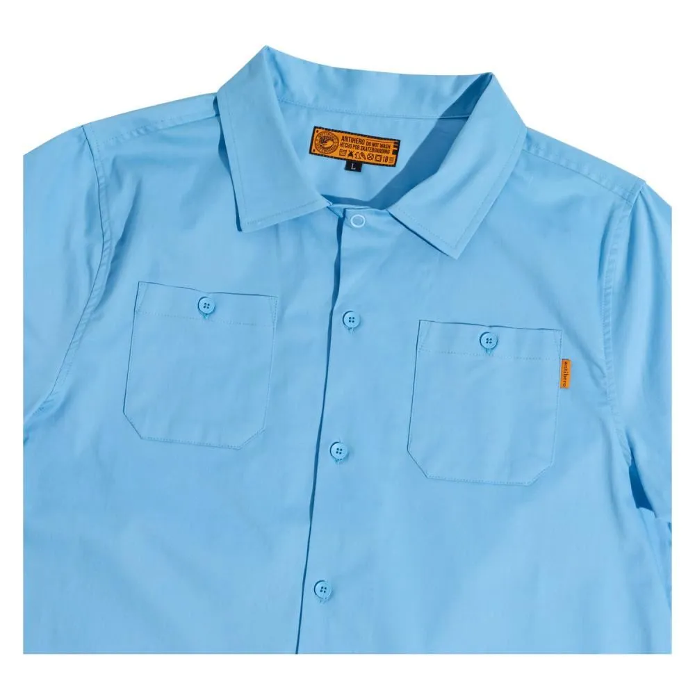 AntiHero Custom Work Shirt Hecho Por Skate - Light Blue