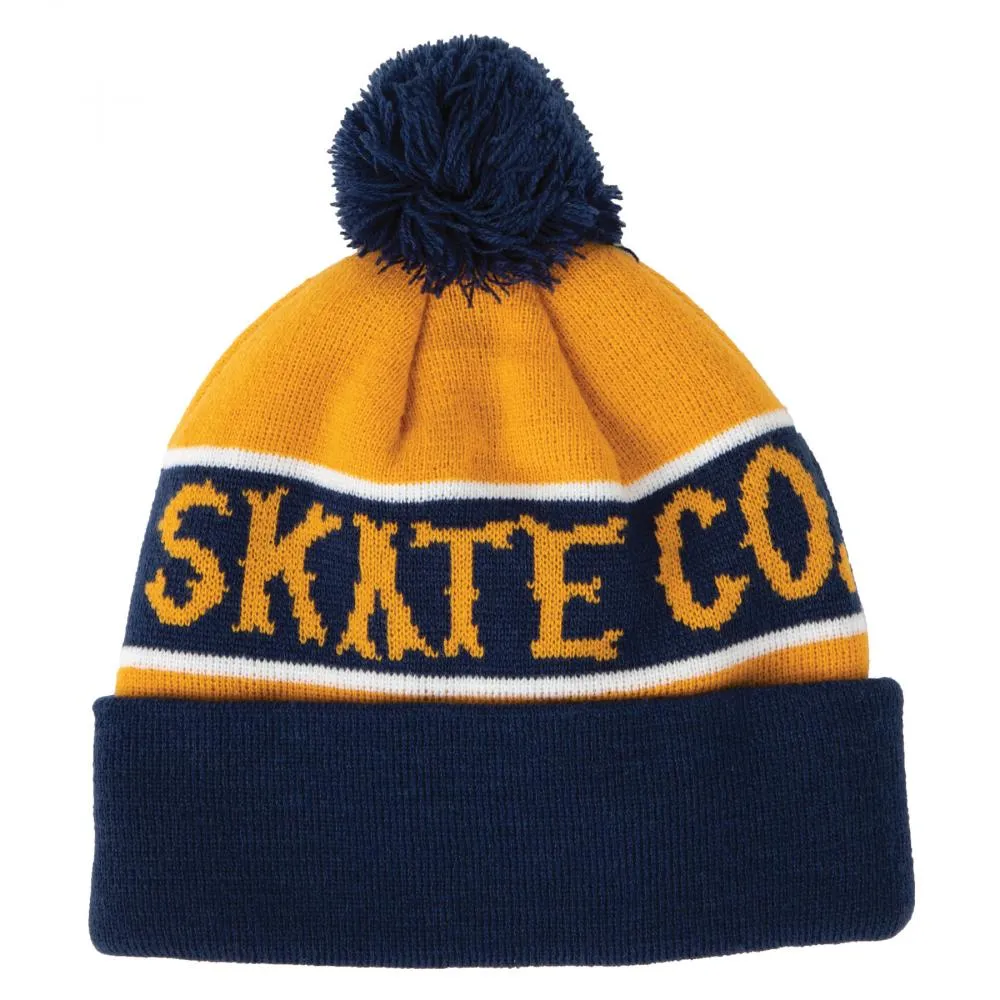 Antihero Jalopi Skate Co Beanie - Navy/Gold