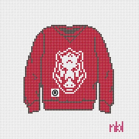 Arkansas Sweatshirt Needlepoint Canvas
