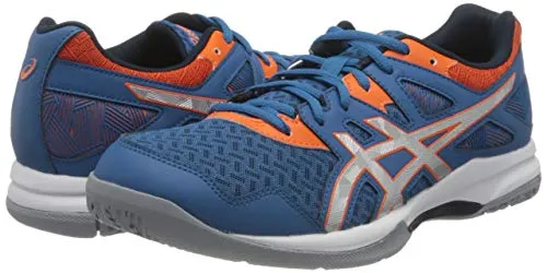 ASICS Men's Gel-Task 2 Blue Indoor Court Shoe-7 Kids UK (1071A037-400)