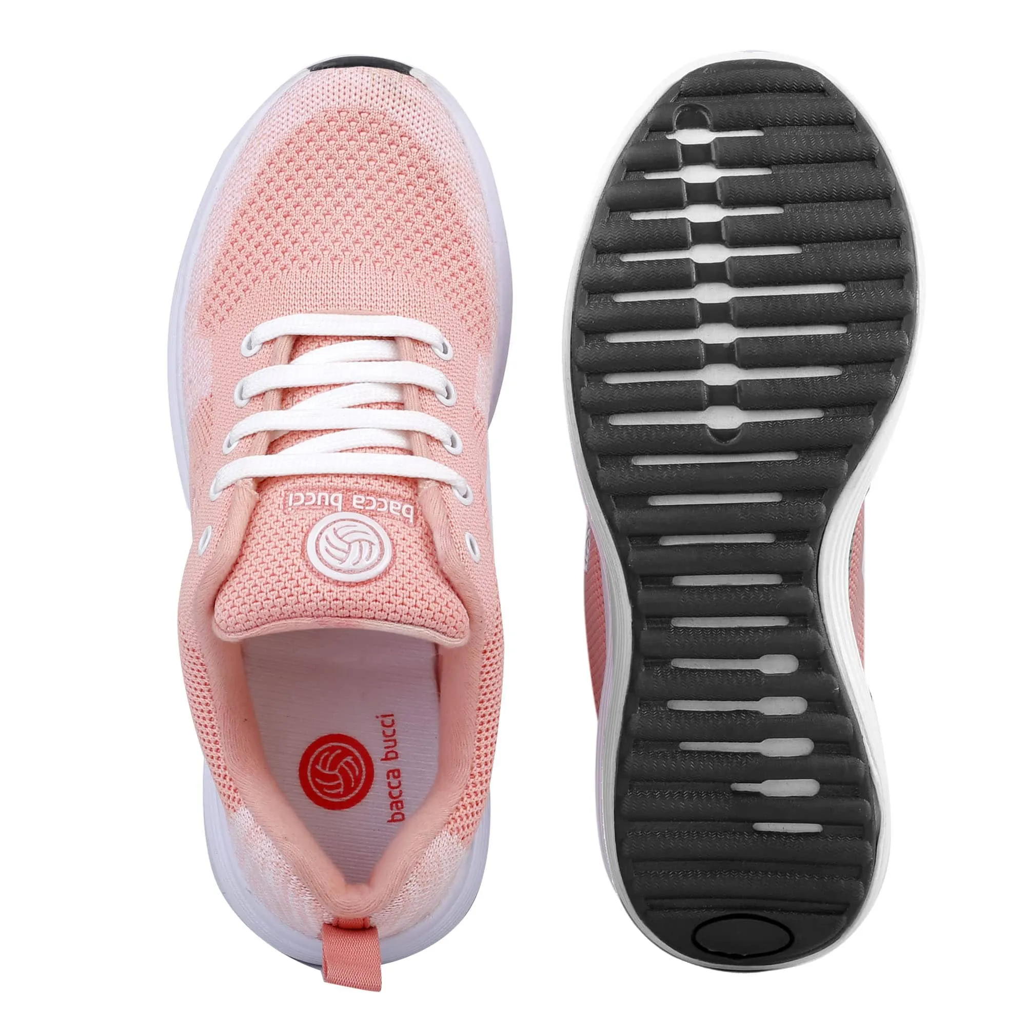 Bacca Bucci TOKYO Sneakers for Women | Orange Women Shoes For Casual Walk, Training & Gym