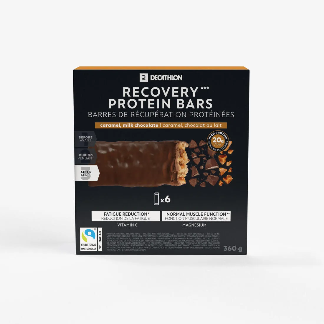 Barre Protéinée de récupération *6 Chocolat / Coco