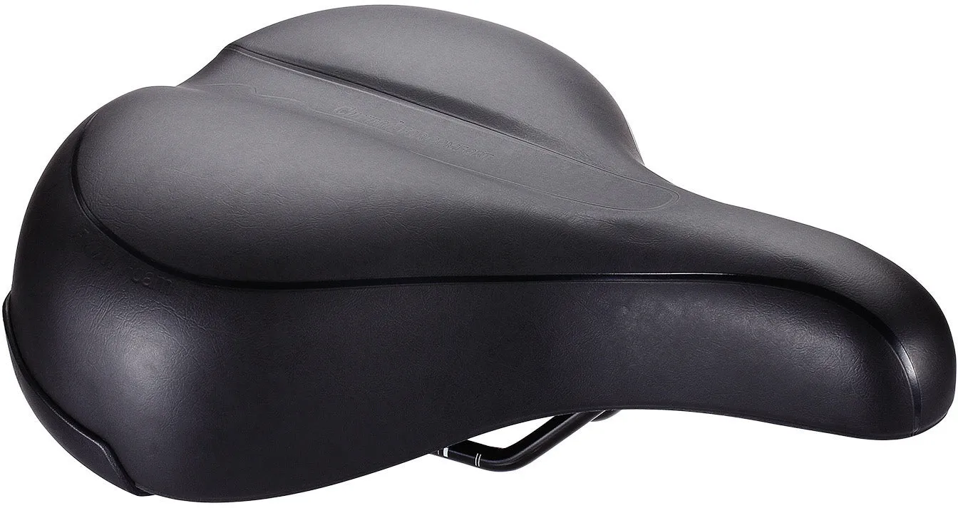 BBB Meander Upright Cycling Saddle - Black