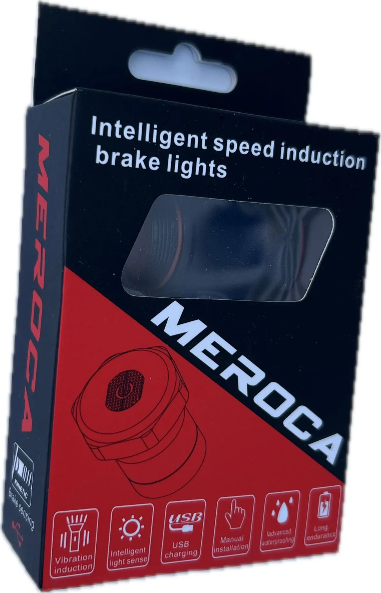 Bicycle Smart Brake Taillight - Bright , Rechargeable, Auto Start/Stop, IPx6