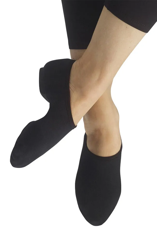Black EOS Stretch Canvas Jazz Shoes - Child