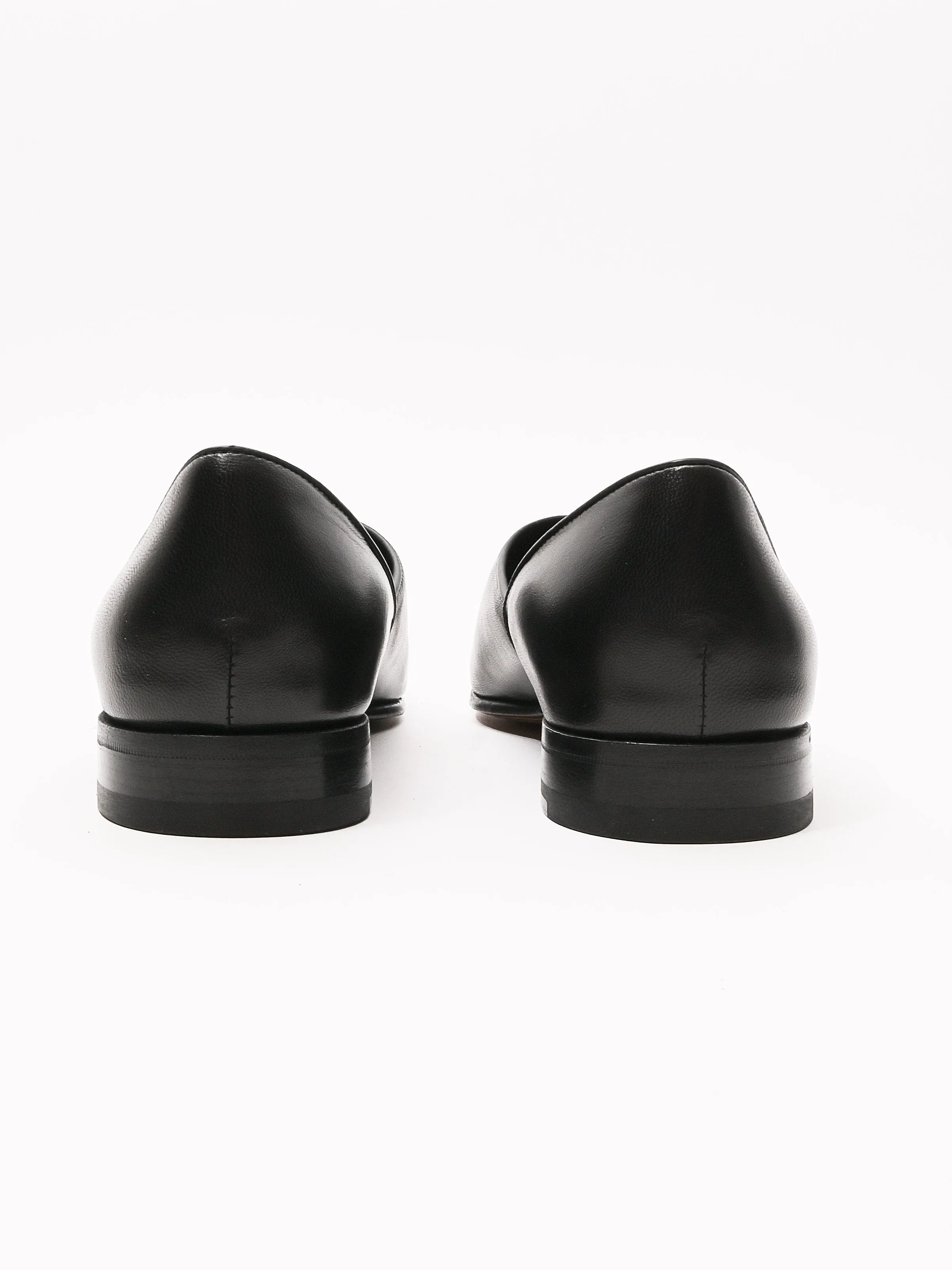 Black Leather House Shoes
