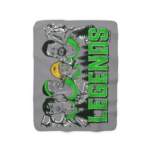 Boston Basketball Legends Sherpa Fleece Blanket