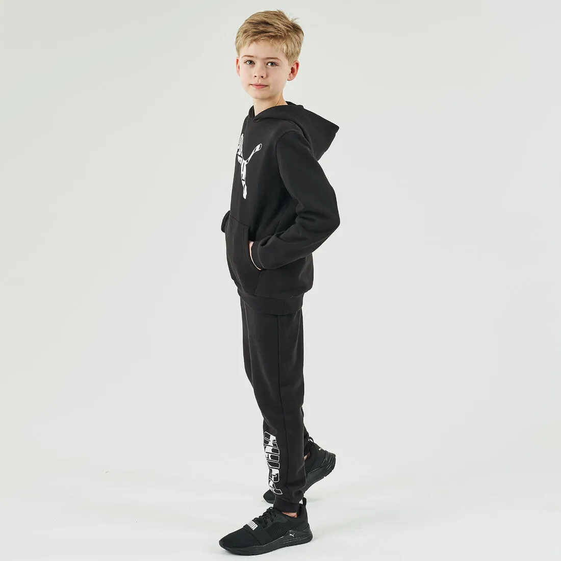 Boys' Jogging Bottoms - Black Print