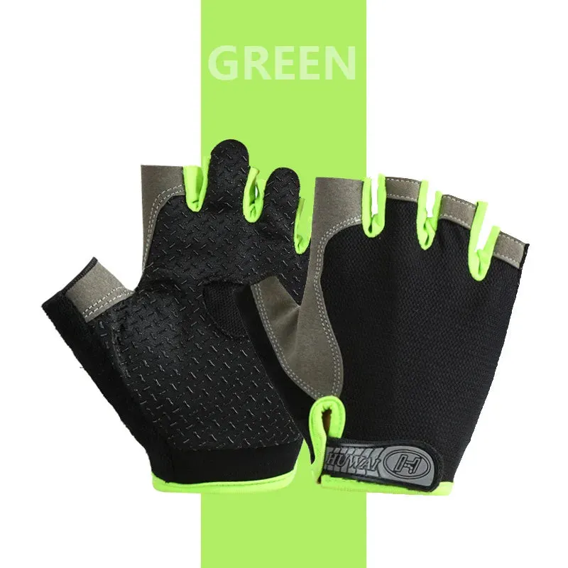 Breathable Half-Finger Cycling & Gym Gloves - Anti-Slip Design