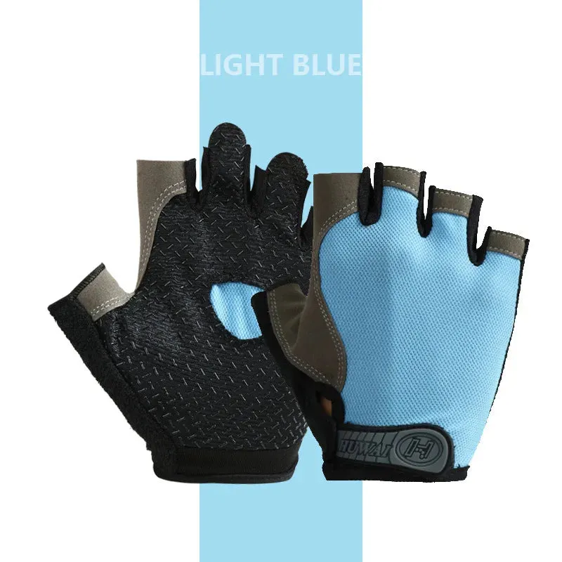 Breathable Half-Finger Cycling & Gym Gloves - Anti-Slip Design