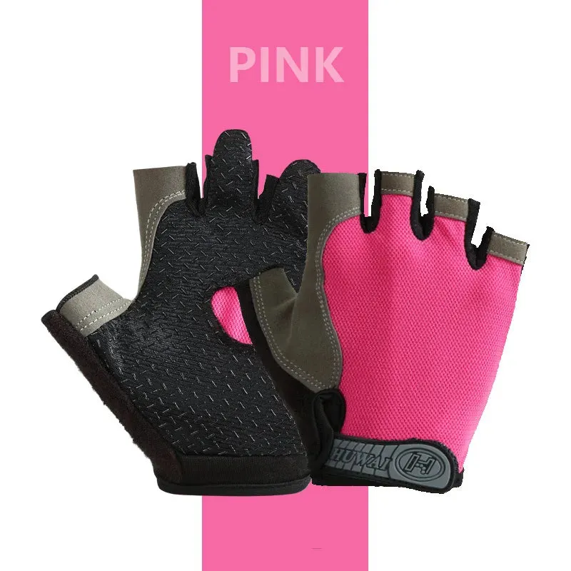 Breathable Half-Finger Cycling & Gym Gloves - Anti-Slip Design