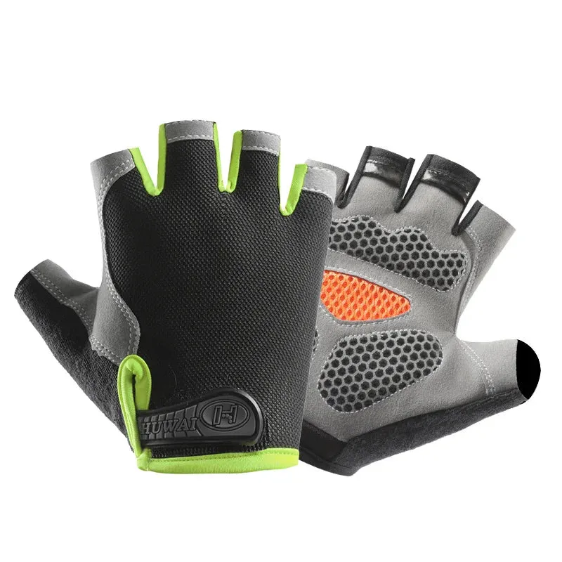 Breathable Half-Finger Cycling & Gym Gloves - Anti-Slip Design