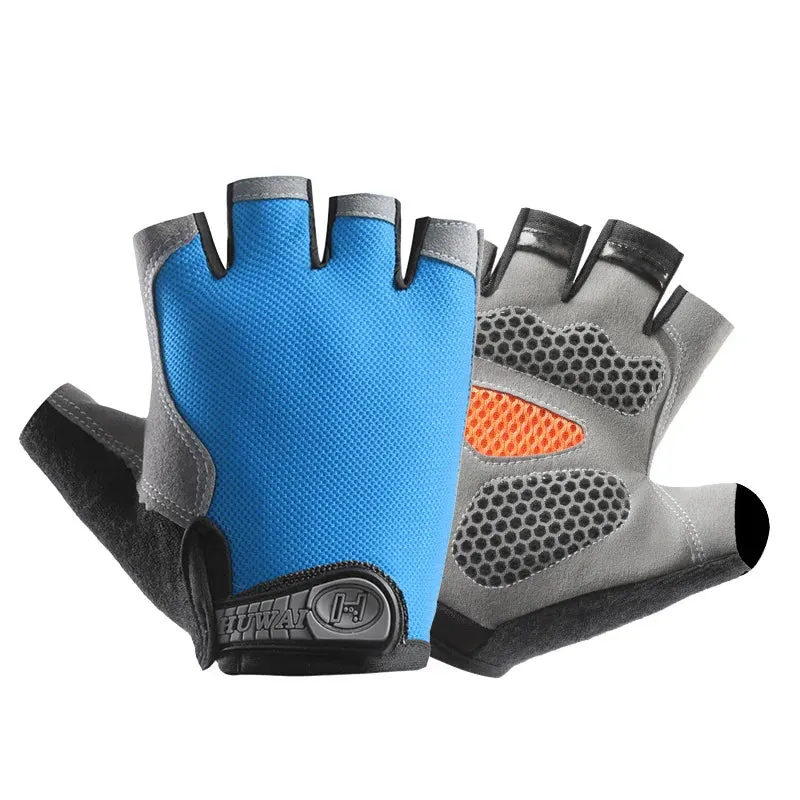 Breathable Half-Finger Cycling & Gym Gloves - Anti-Slip Design