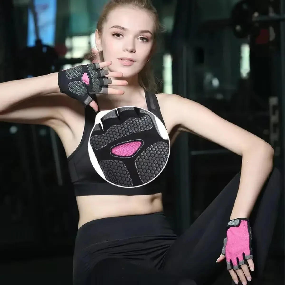 Breathable Half-Finger Cycling & Gym Gloves - Anti-Slip Design