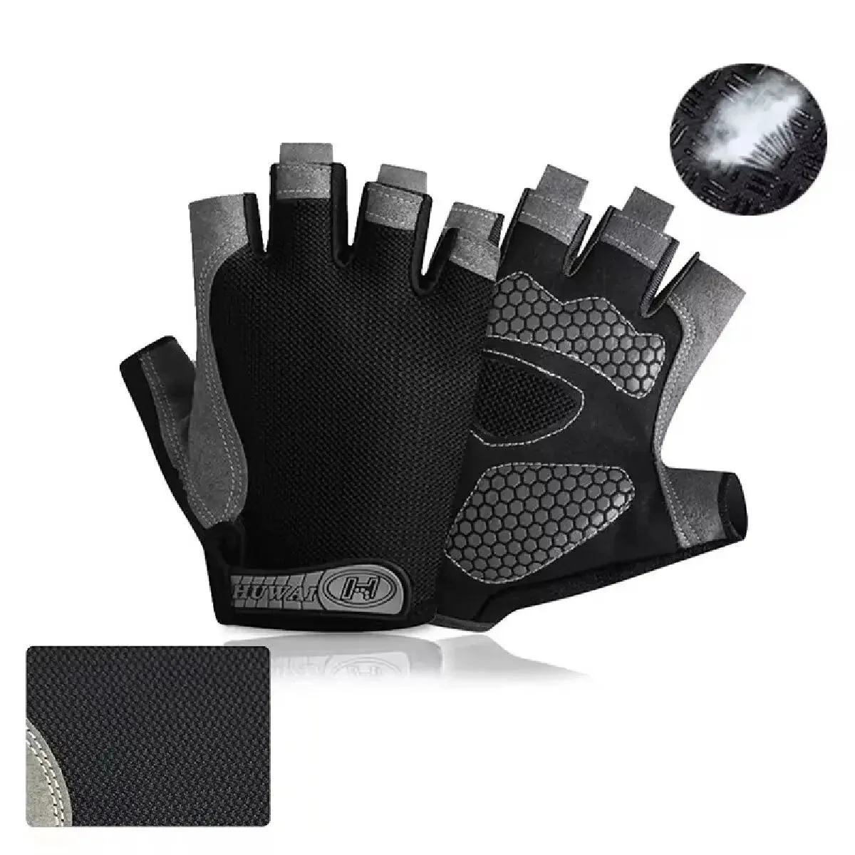 Breathable Half-Finger Cycling & Gym Gloves - Anti-Slip Design