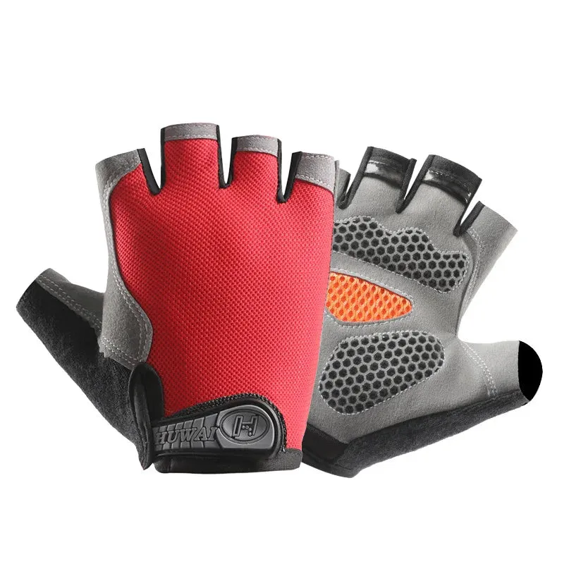 Breathable Half-Finger Cycling & Gym Gloves - Anti-Slip Design