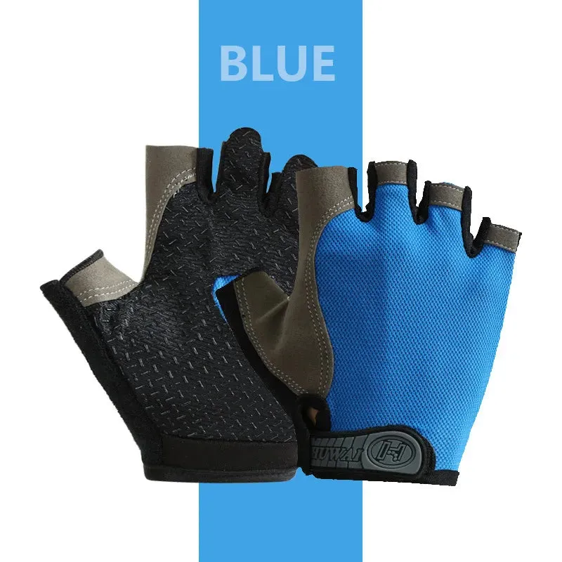 Breathable Half-Finger Cycling & Gym Gloves - Anti-Slip Design