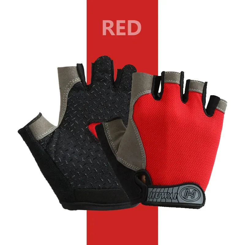 Breathable Half-Finger Cycling & Gym Gloves - Anti-Slip Design